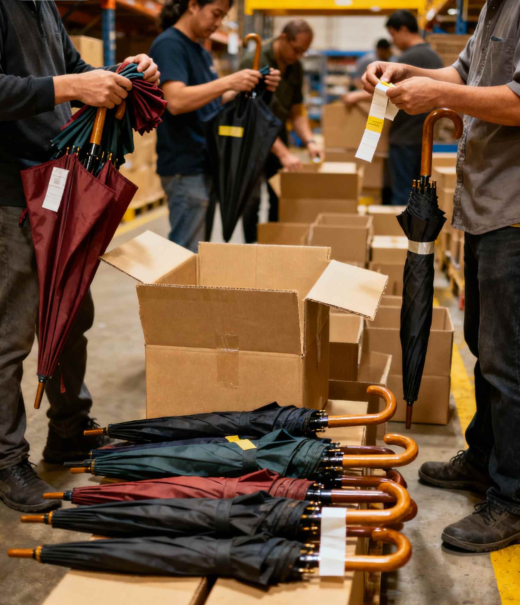 jimeng-2025-11-15-7397-工人们正在打包雨伞 (1).png