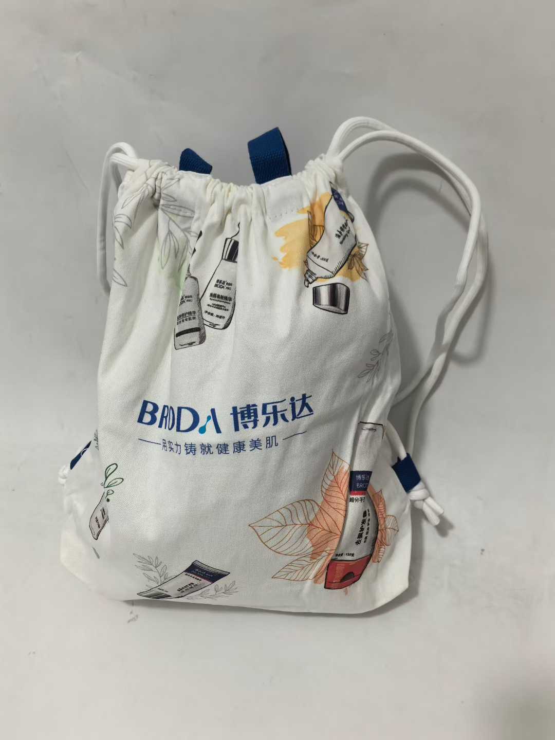 便携帆布束口袋背包