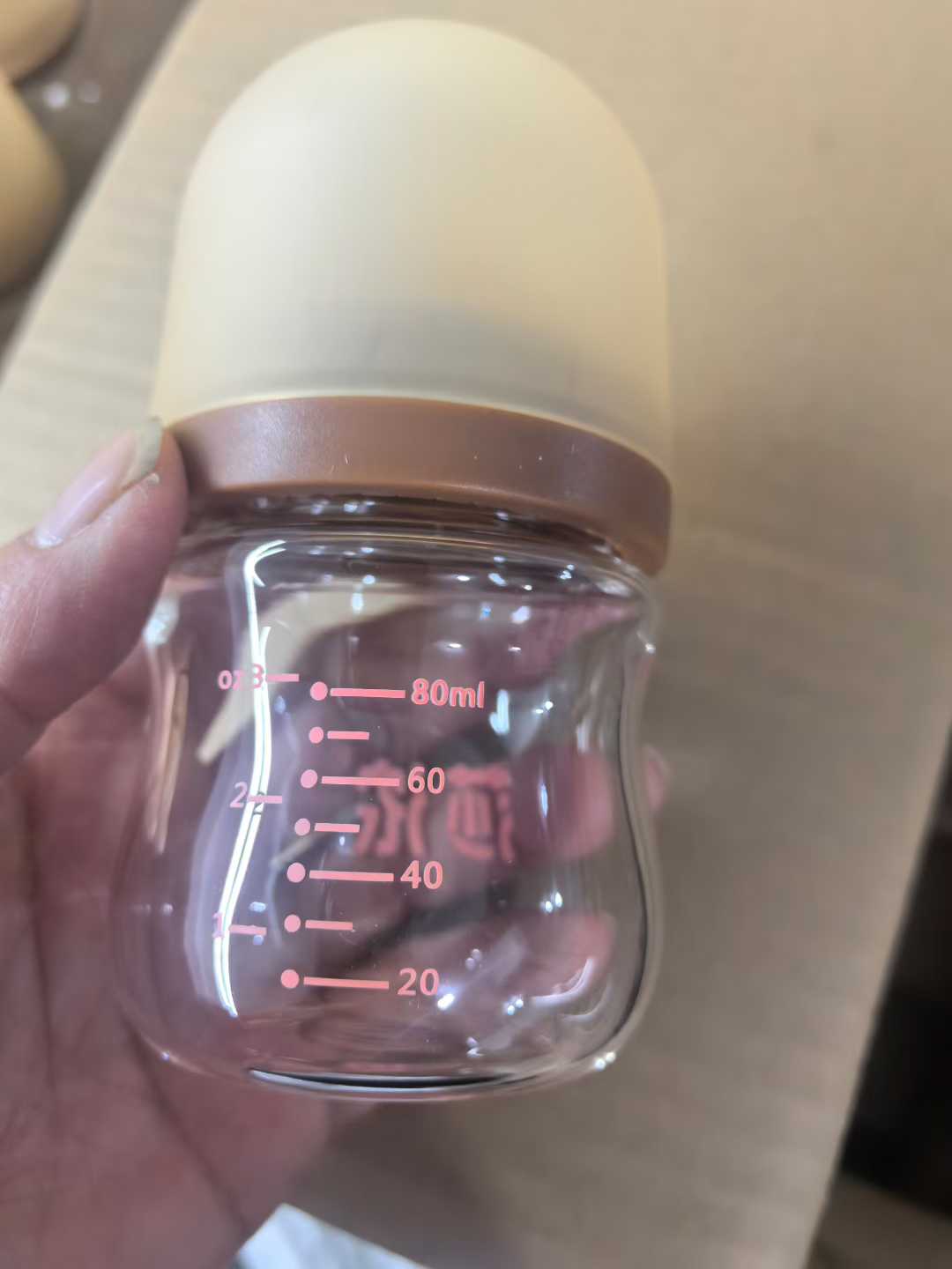 防胀气玻璃奶瓶