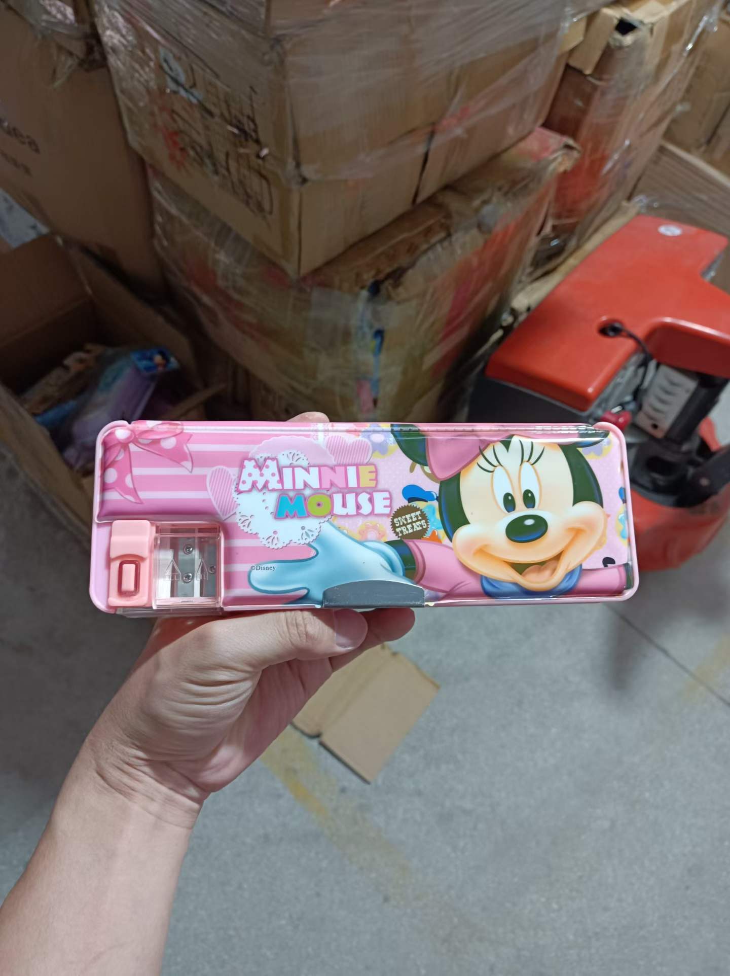 双层塑料卡通文具盒