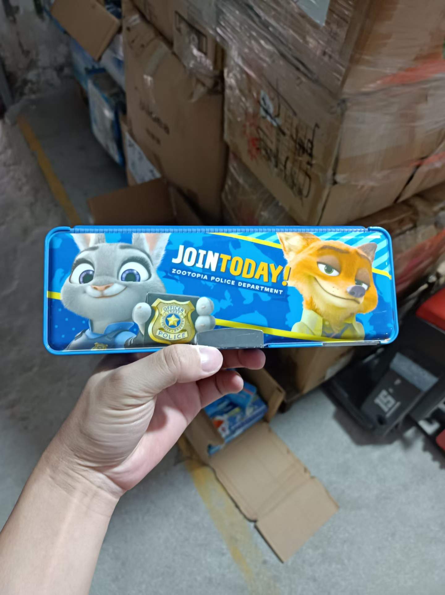 双层塑料卡通文具盒