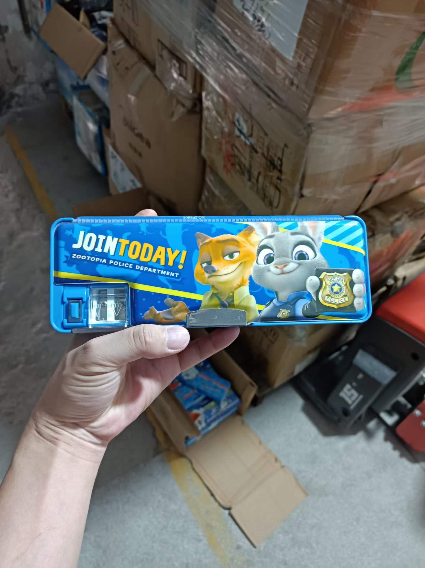 双层塑料卡通文具盒